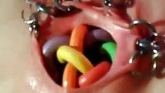Extremely Bizarre Pierced Vaginal Insertions
